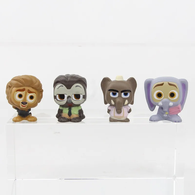 4-5cm Zootopia 2 Handmade Q Version Dolls, 2nd Gen Cake Topper Ornaments, Urban Style Model Special Offer Desktop Ornament Model