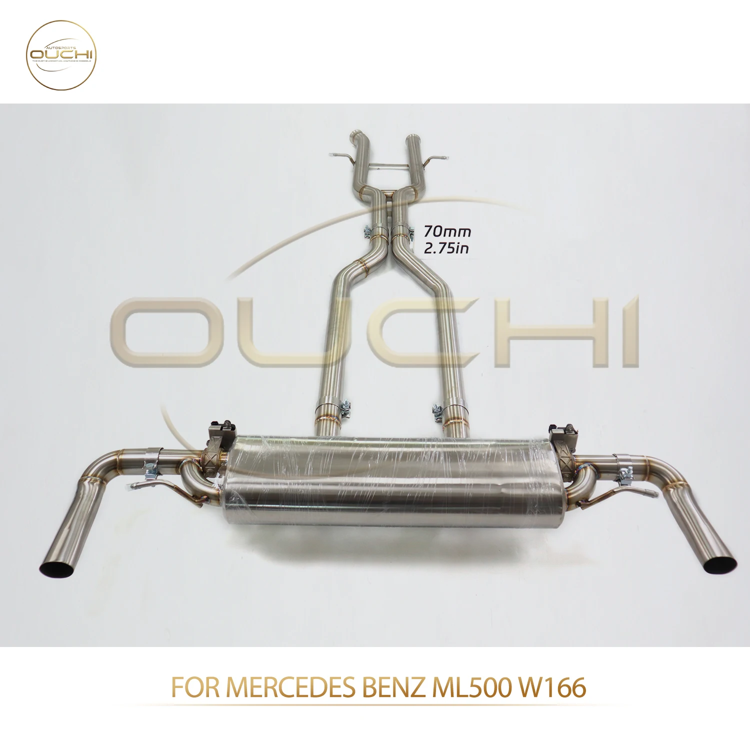 

OUCHI Factory Direct Sales Catback for Mercedes Benz ML500 W166 SS304 Exhaust Auto Parts Electronic Valve Muffler