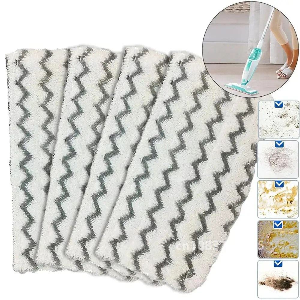 

4Pcs/Kit Microfiber Steam Mop Replacement Pads Fit For Shark Vacuum Cleaner S1000 S1000A S1000C Washable Reusable Pad Refill