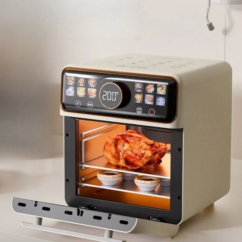 

Air fryer oven steaming and baking integrated home visual window electric fryer integrated three in one baking