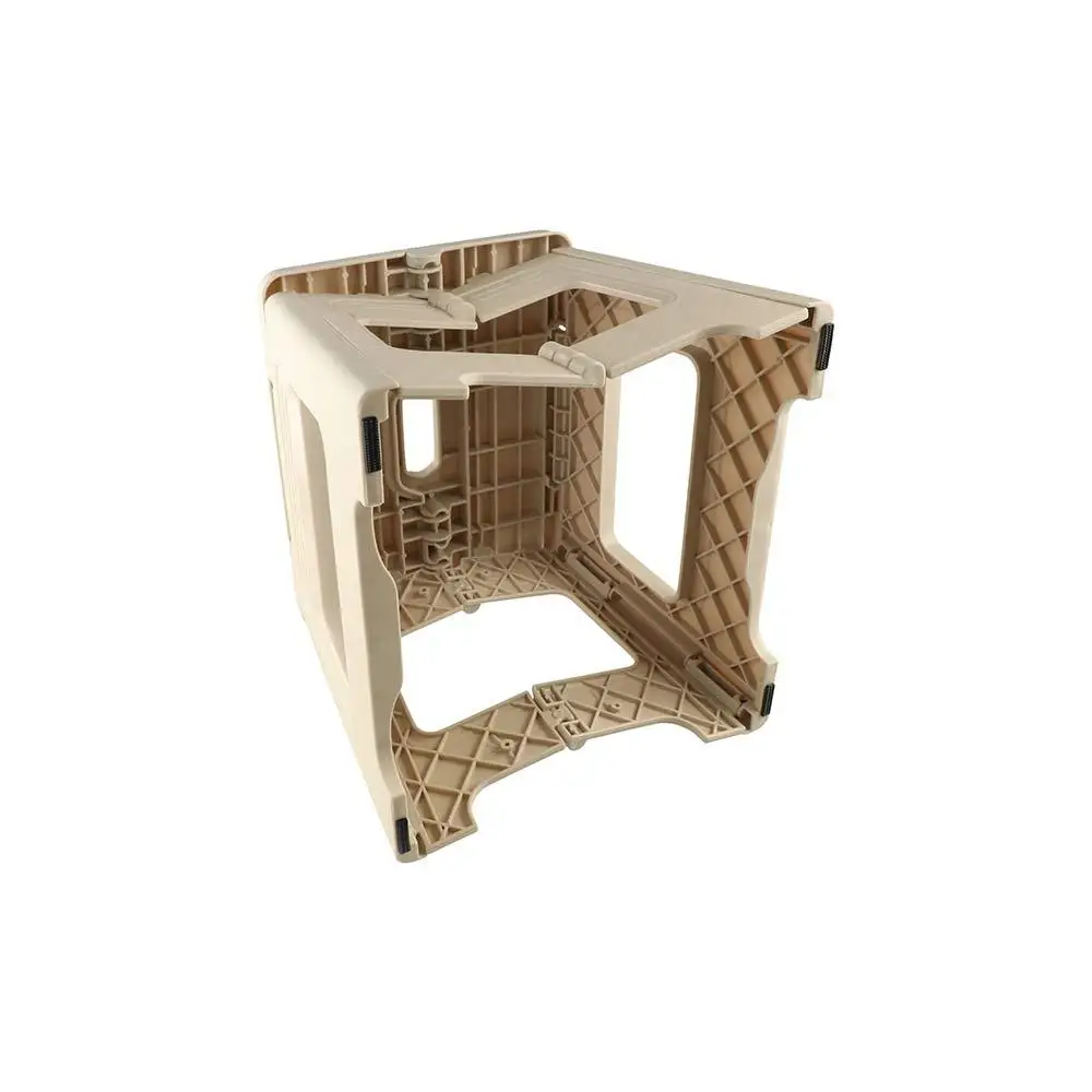 Portable with Handle Folding Step Stool Collapsible Thickened Foldable Stool Plastic Lightweight Small Bench Hiking