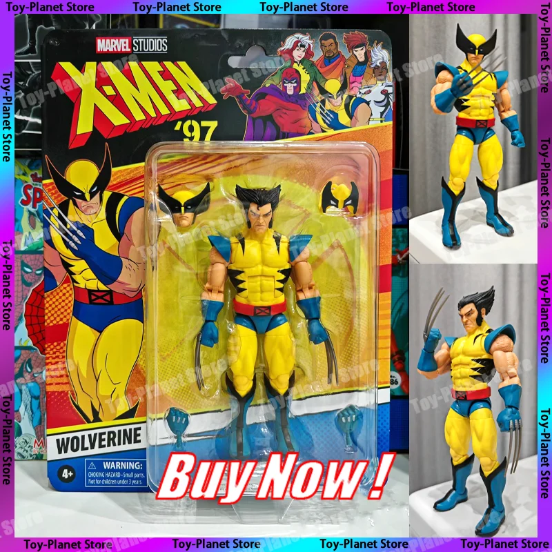 

[In Stock] Original Marvel Legends X-Men 90s Animated Series Wolverine 6" Anime Action Figure Comics Logan Doll Model Gifts Toys