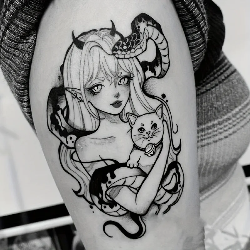 

6 больших травяных тату-наклеек, водонепроницаемых и износостойких, с реалистичными эффектами, для временной татуировки.