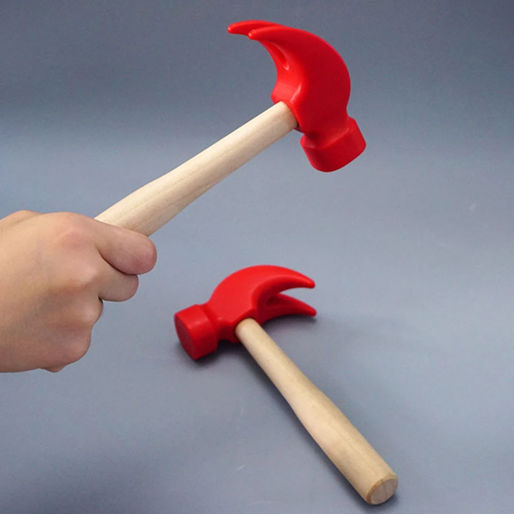 2 Stuks Reparatie Tool Klauwhamer voor Kinderen Premium Hout PP Materiaal Lichtgewicht Kleine Raken Mallet voor Fantasiespel Stampende