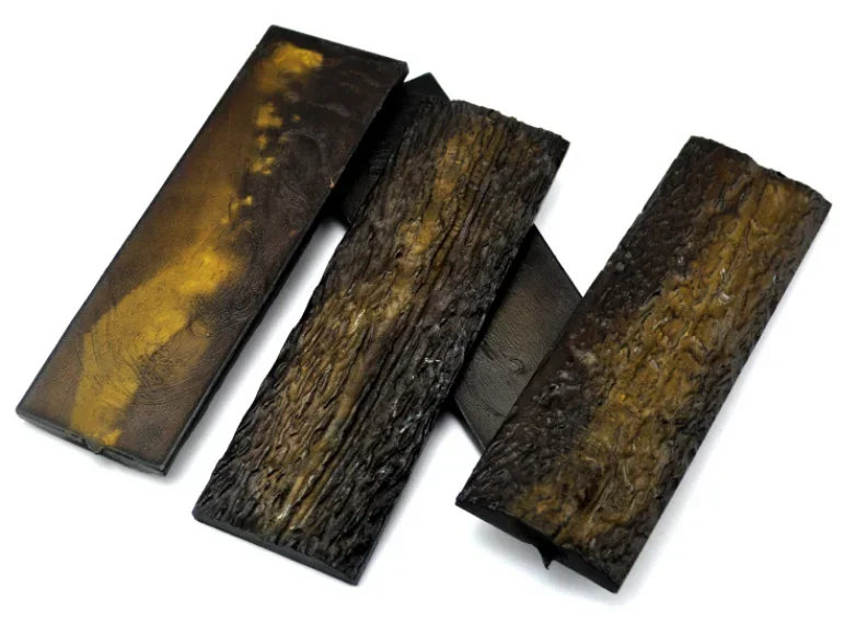 2 Pieces Knife Handle Patch Cutter Grip No-slip POM Resin Material for DIY Knife Handle Making Resin Material 130x42x7.5mm