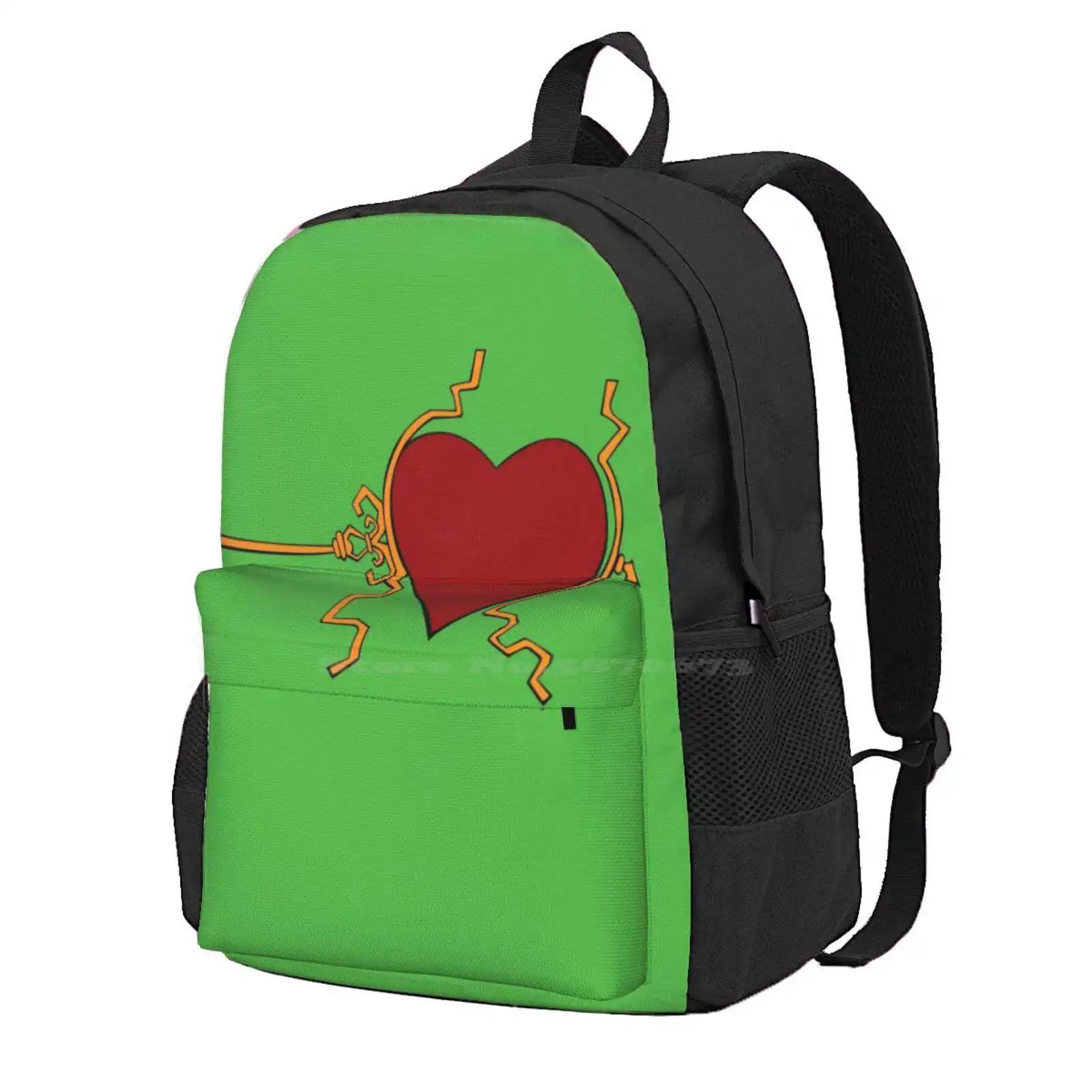 Three Sizes In One Day Hot Sale Schoolbag Backpack Fashion Bags Heart Miracle How Stole Christmas Love Holiday