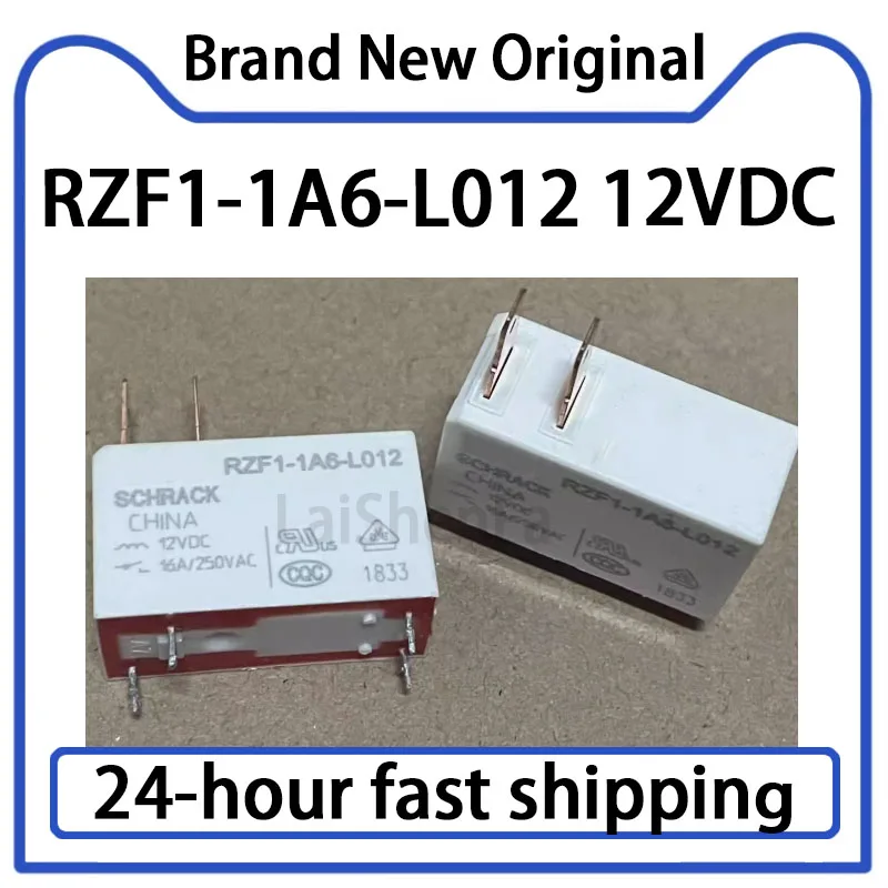 5 قطعة RZF1-1A6-L012 12VDC التتابع 16A 4 دبوس 2 دبوس التوصيل الأسهم الأصلية #1