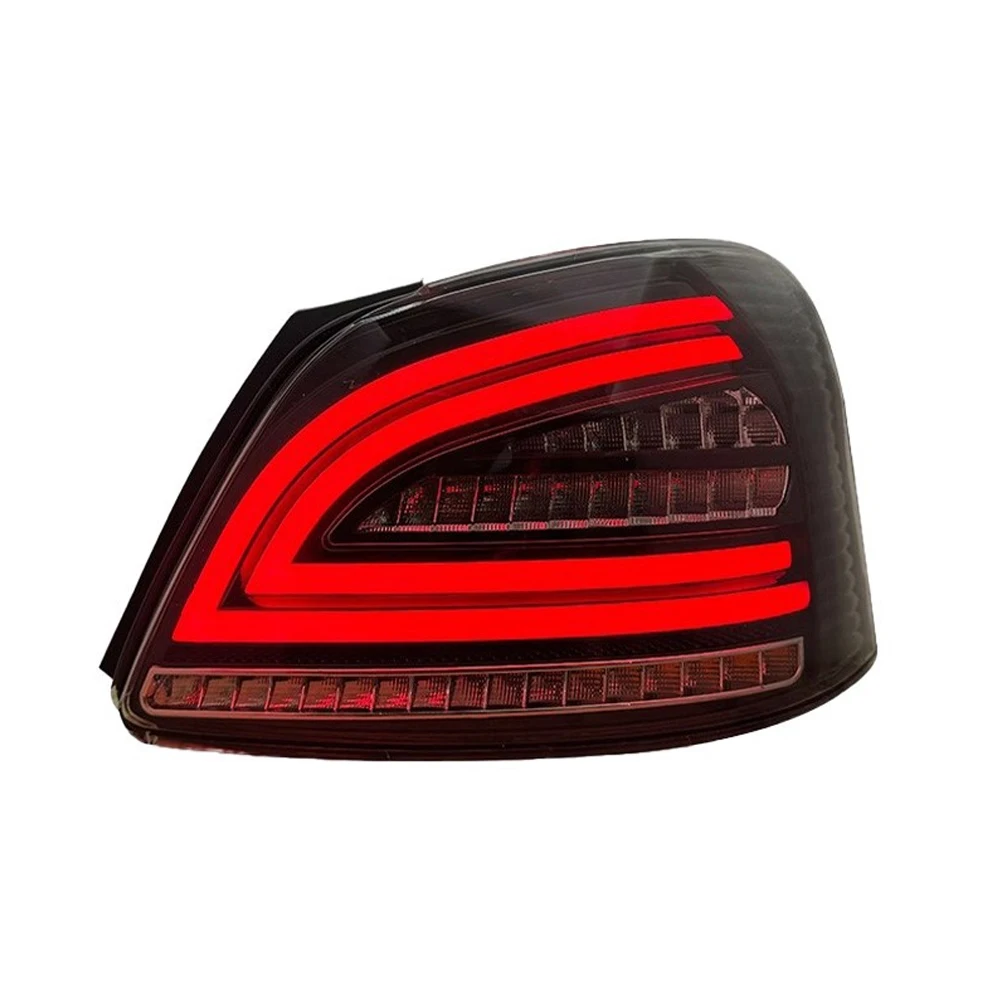 For Toyota VIOS 2008-2013 Modified LED Taillights 2 Pieces Rear Tail Light Auto Lamp with Start-up Animation Dynamic Turn Signal