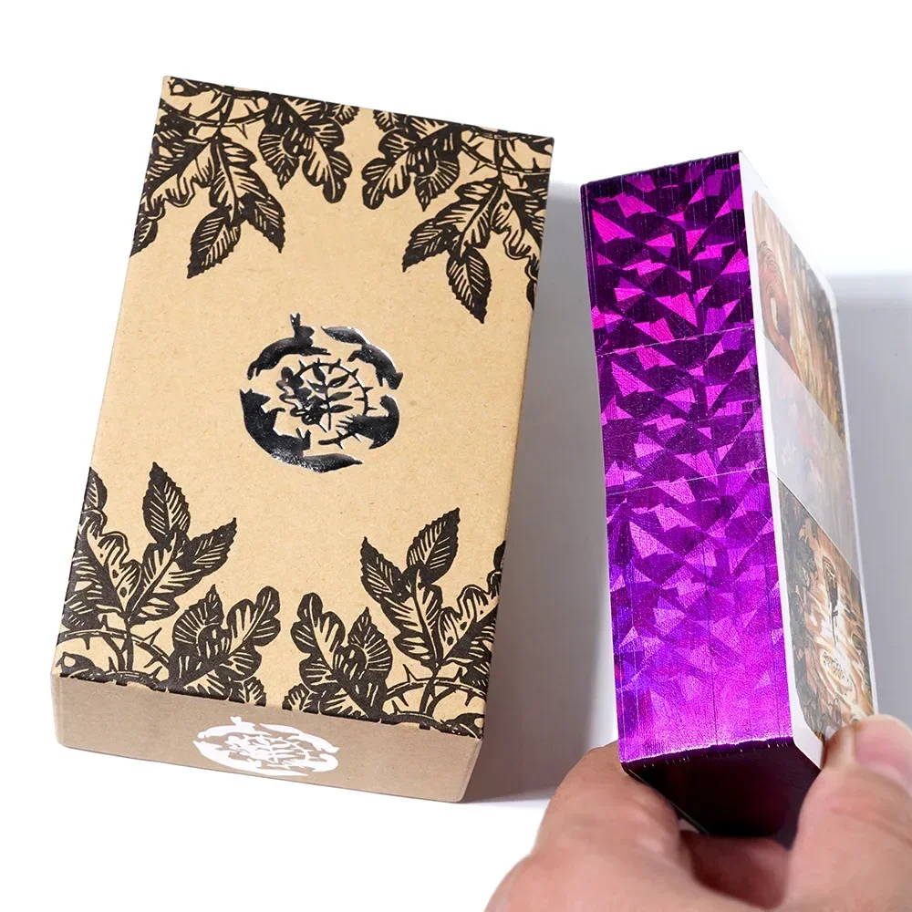 Oak ash thorn tarot 81pcs cards 1: 1 Size Gilded Edge Tarot Board games Three trees tarot Volume Li