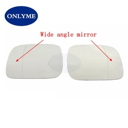 Wide angle heated car mirror glass for VW Touareg 2002 2003 2004 2005 2006 2007