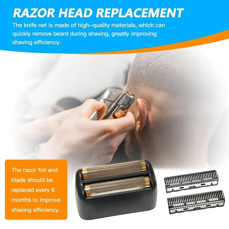 Lamina di ricambio per rasoio a doppia lamina per Babyliss PRO FXRF2G Rasoio da uomo Trimmer Blade Net B