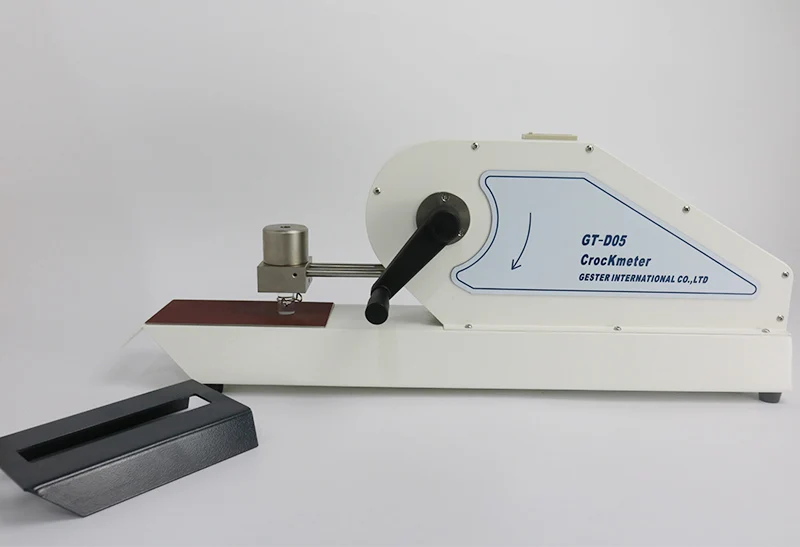 Crockmeter Manual GT-D05 para Pruebas de Solidez del Color a la Fricción en Seco y Húmedo