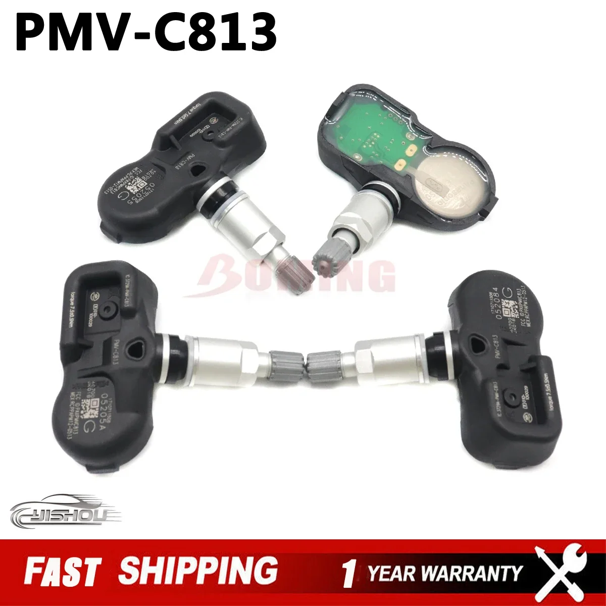 TPMS Sensor tekanan ban PMV-C813, untuk Infiniti EX35 FX35 FX50 G35 Sedan G37 Nissan 370Z Murano Rogue 2008-2014 40700-JK01A