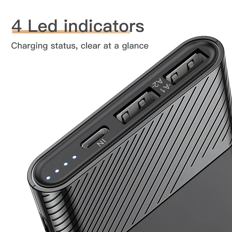 For IPhone 16 15 Xiaomi Samsung 10000mAh Power Bank Portable Charger QC PD 3.0 PowerBank Fast Charging External Battery
