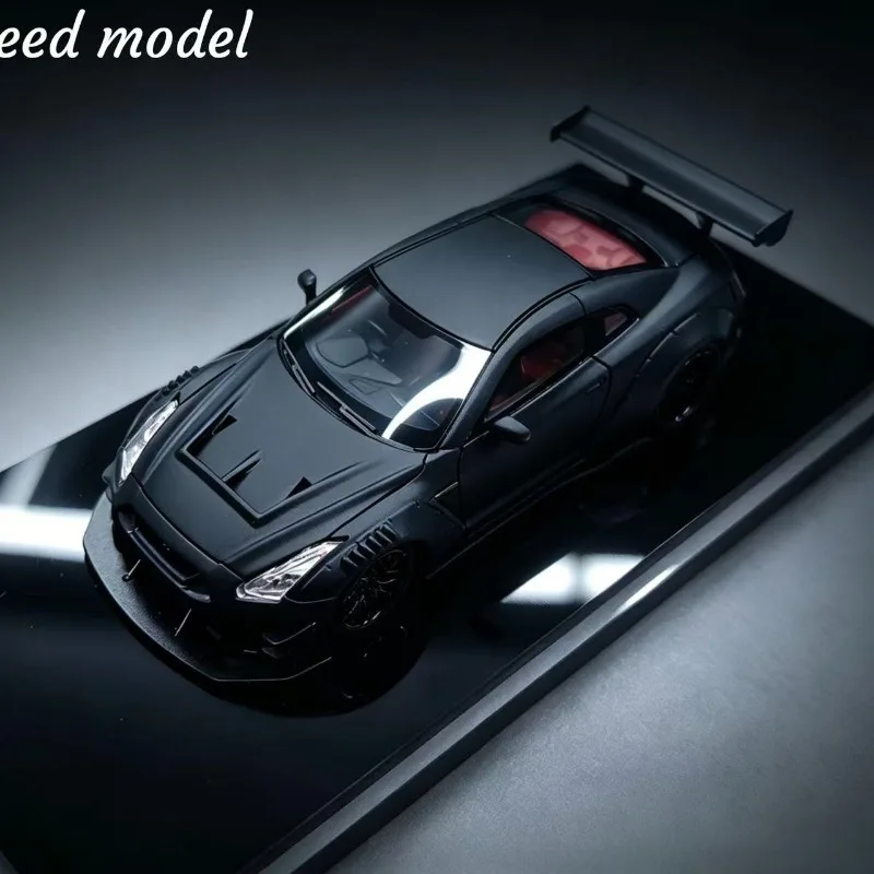 Mechspeed 1:64 Nissan GT-R35 LBWK Widebody Modification Bone Dragon Paint Job Resin Car Model, Boys' Toy, Adult Collection Item.