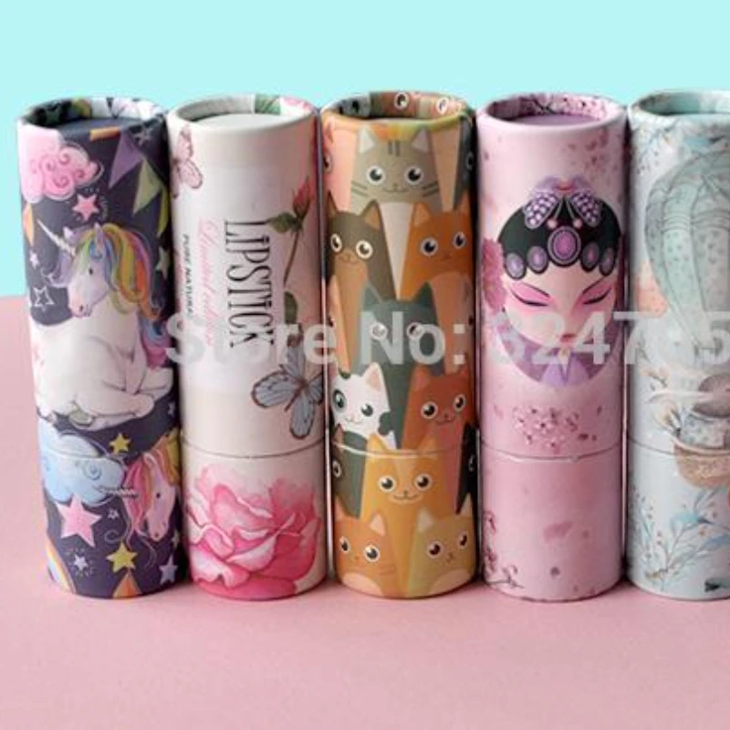 10/30/50/100pcs 12.1mm Elegant Creative Empty Makeup Lipstick Tube, Kraft Beauty Concealer Refillable Tube, Lip Balm Container