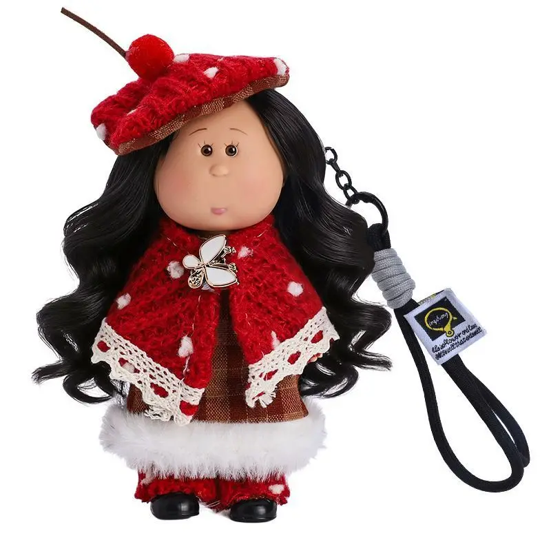 

Top Selling 14cm Mini Potato Doll Mia Dress Up Doll With Hanging Rope For Girls, Bag Pendant, Keychain Doll, Holiday Gift