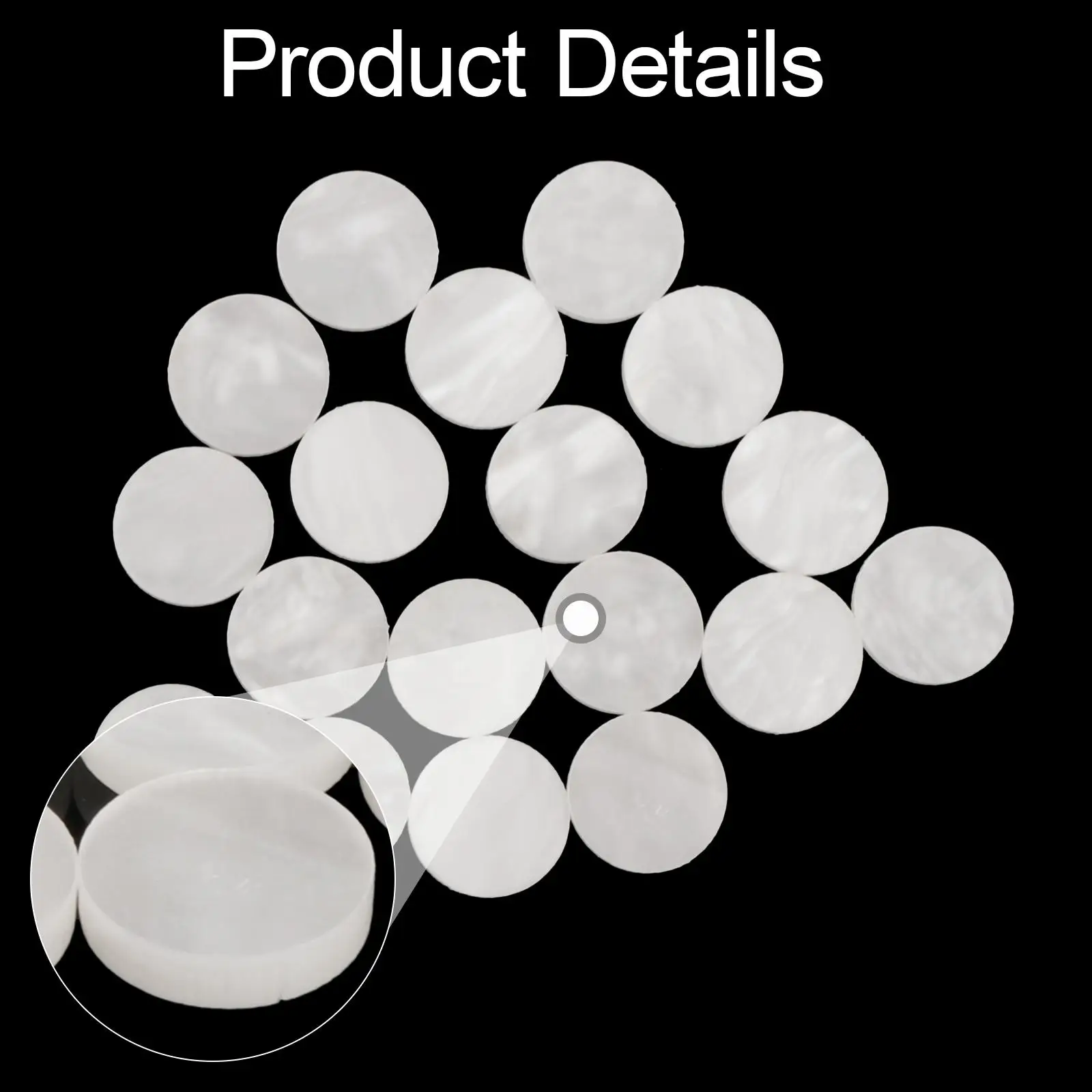 18 Pieces Pool Table Marker Dots Professional for Billiards Practice Pool Table Accessories Snooker Spot for Club Pub Home