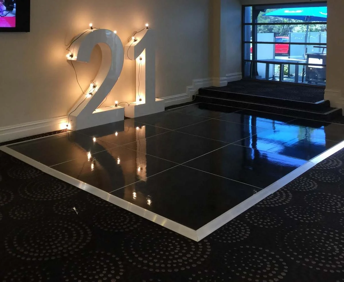 Human-Screen InteractionWrap Snap Lock Outdoor Printable White Gloss Pvc Vinyl Dancefloor WeddingInteractive LED Floor Tile Scr view 3
