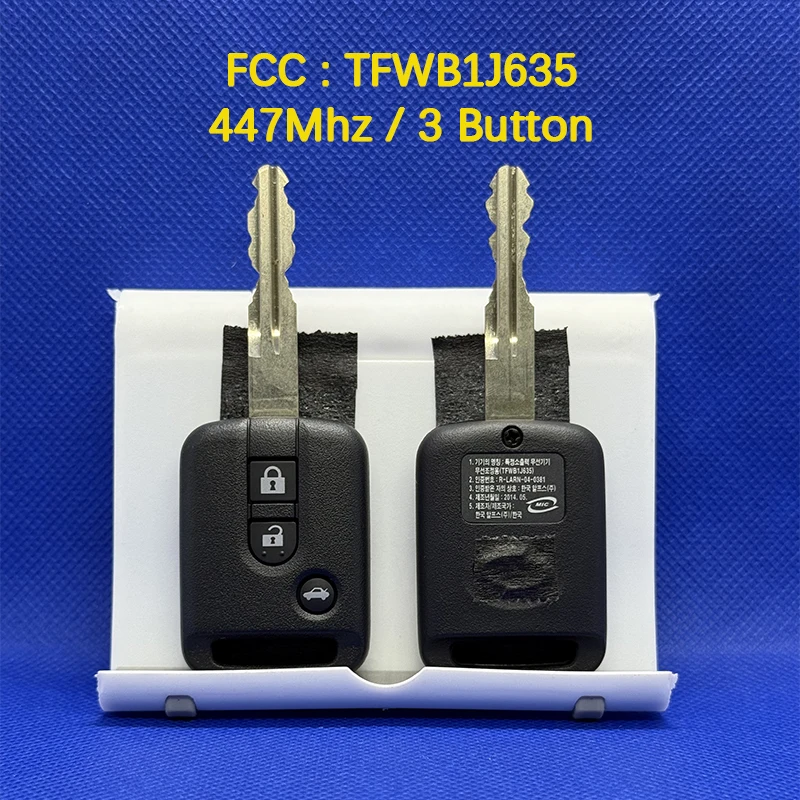 CN010068 Original 3 Buttons Smart Remote Key ID46 Chip 434Mhz Fcc 7701209236 For Samsung SM5 Clio3 Kangoo Master Twingo 2004+