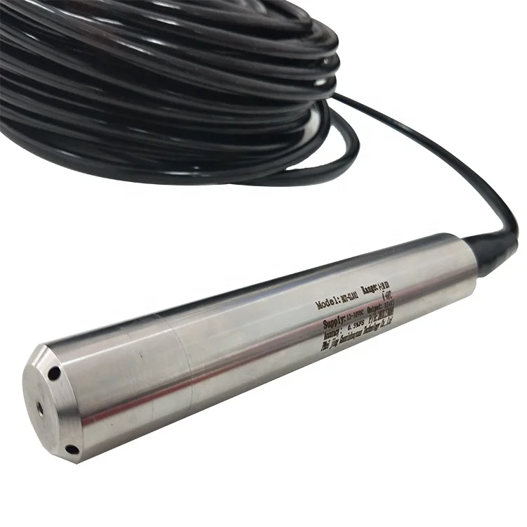 5M River Tank Underground or Swimming Pool monitoring RS485 Output DC 5V 12V 24V Submersible Pressure Liquid Water Level Sensor