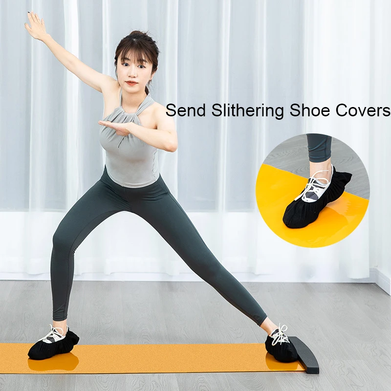 Portable Sliding Board Multi-purpose Balance Leg Muscle Trainer for Ice Hockey Roller Skating Training Home Fitness Accessories