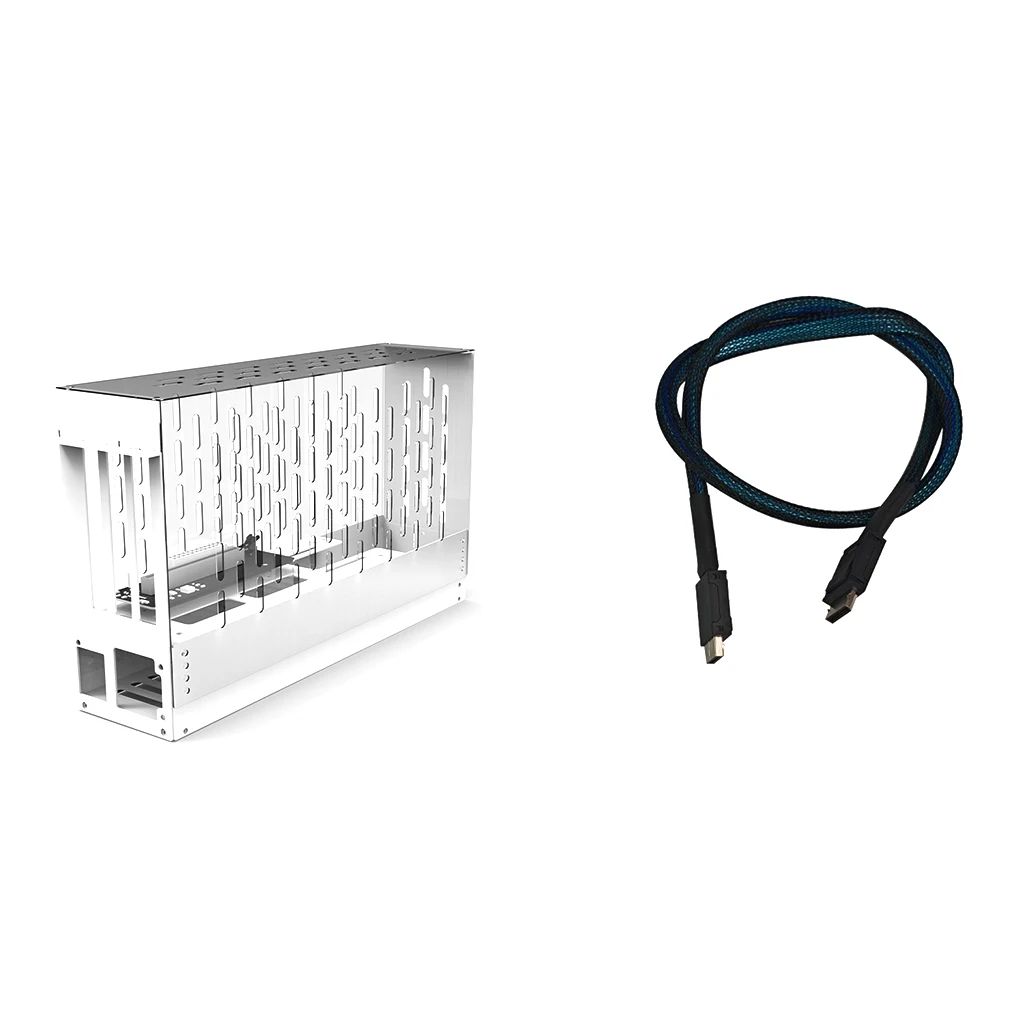 

Oculink eGPU Graphics Card Dock Docking Station for Laptop Mini PC PCIe 4.0 X4 64GB/s FLEX Small 1U Power External GPU Enclosure