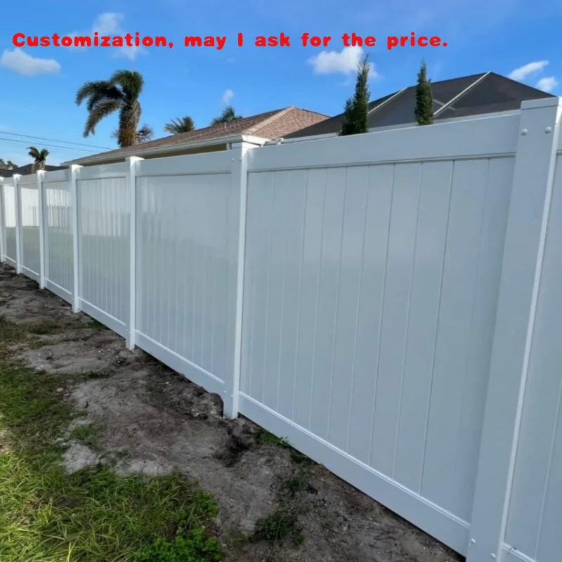 

Виниловые панели для забора на заказ, 8 футов на 8 футов, конфиденциальность, домашнее уличное частное ограждение, высота 6 футов