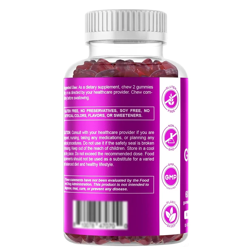 Vitamin biotin gummies 10000 micrograms for stronger hair, skin, and nails -60 vegetarian gummies