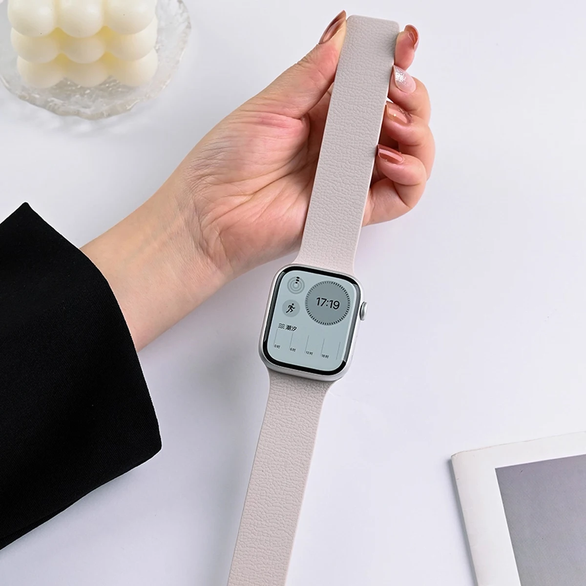 ل Iwatch الترا 3 2 1 49 مللي متر 9 8 7 6 54 3 2 1 سيليكون الفرقة ل أبل سلسلة ساعات 11 10 42 مللي متر 46 45 41 44 40 38 مللي متر حزام مغناطيسي