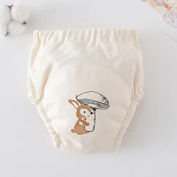 1 pc 베이비 코튼 방수 트레이닝 바지 6 레이어 변기 천 기저귀 재사용 가능한 빨 수있는 코튼 청결 생태 기저귀