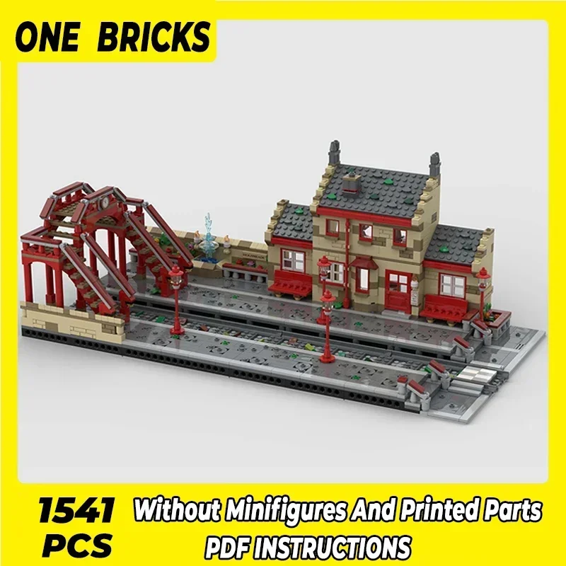 Movie Street Scene Model Moc Building Bricks Hogsmeader Station Technology Modular Blocks Gifts Christmas Toys DIY Sets Assembly