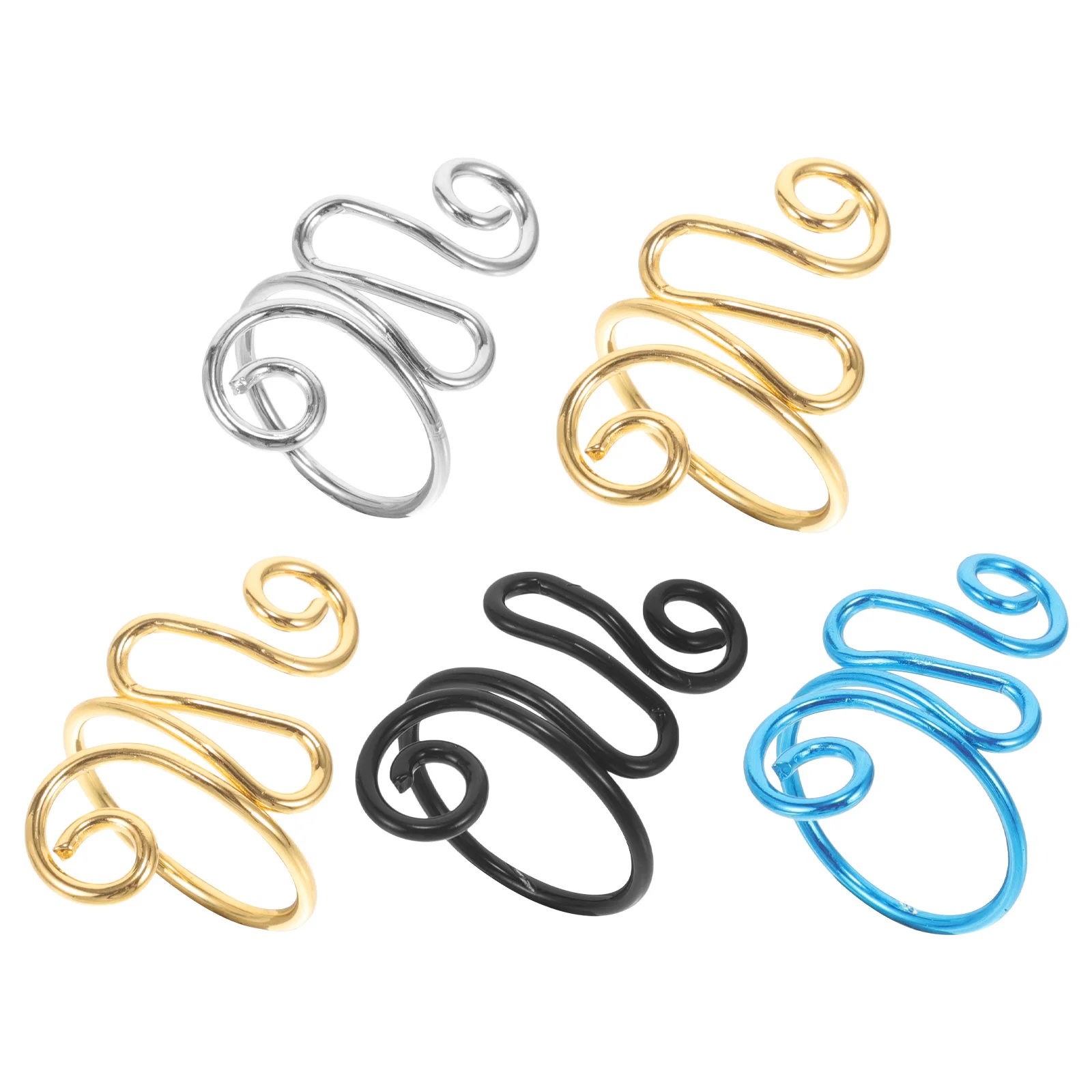 5 قطعة حلقات الحياكة الكروشيه التوتر الدائري قابل للتعديل إصبع حلقة الغزل دليل للخياطة الحرفية الكروشيه اكسسوارات أداة للحرف اليدوية