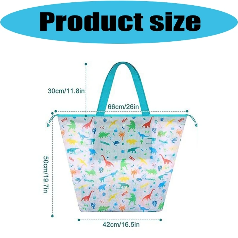 Foldable Net Beach Toy Holder With Pull Cord Storage Bag Perfect For Swimming Pool Picnics And Travel 55KF