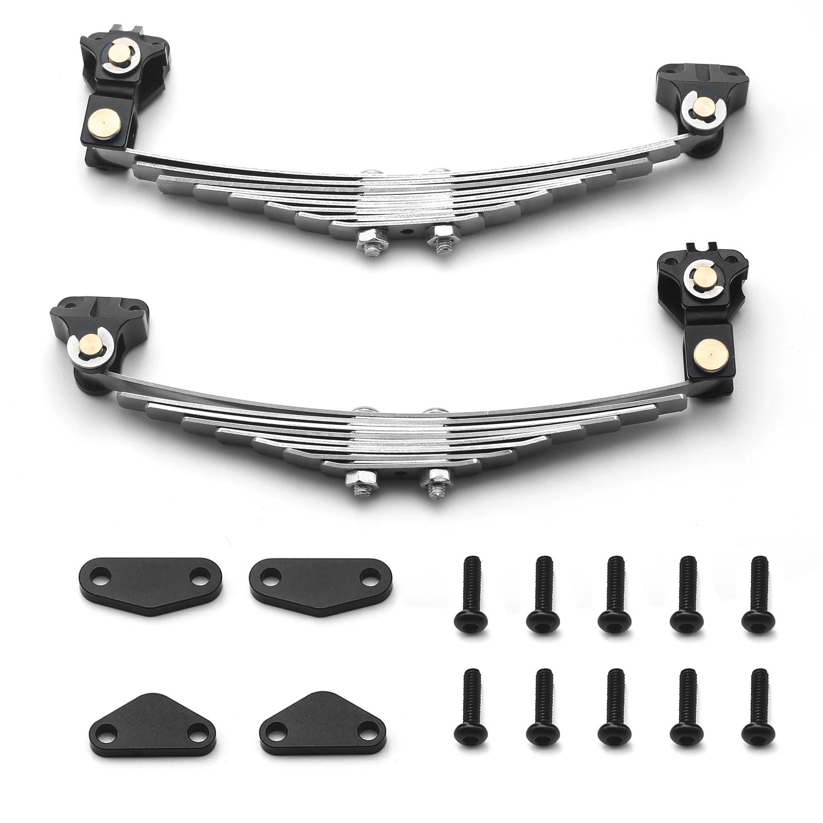 Steel Shock Absorber Suspension Leaf Spring Lifting Lug Set for 1/14 Tamiya RC Tractor Trailer Truck Model Car Upgrade Parts