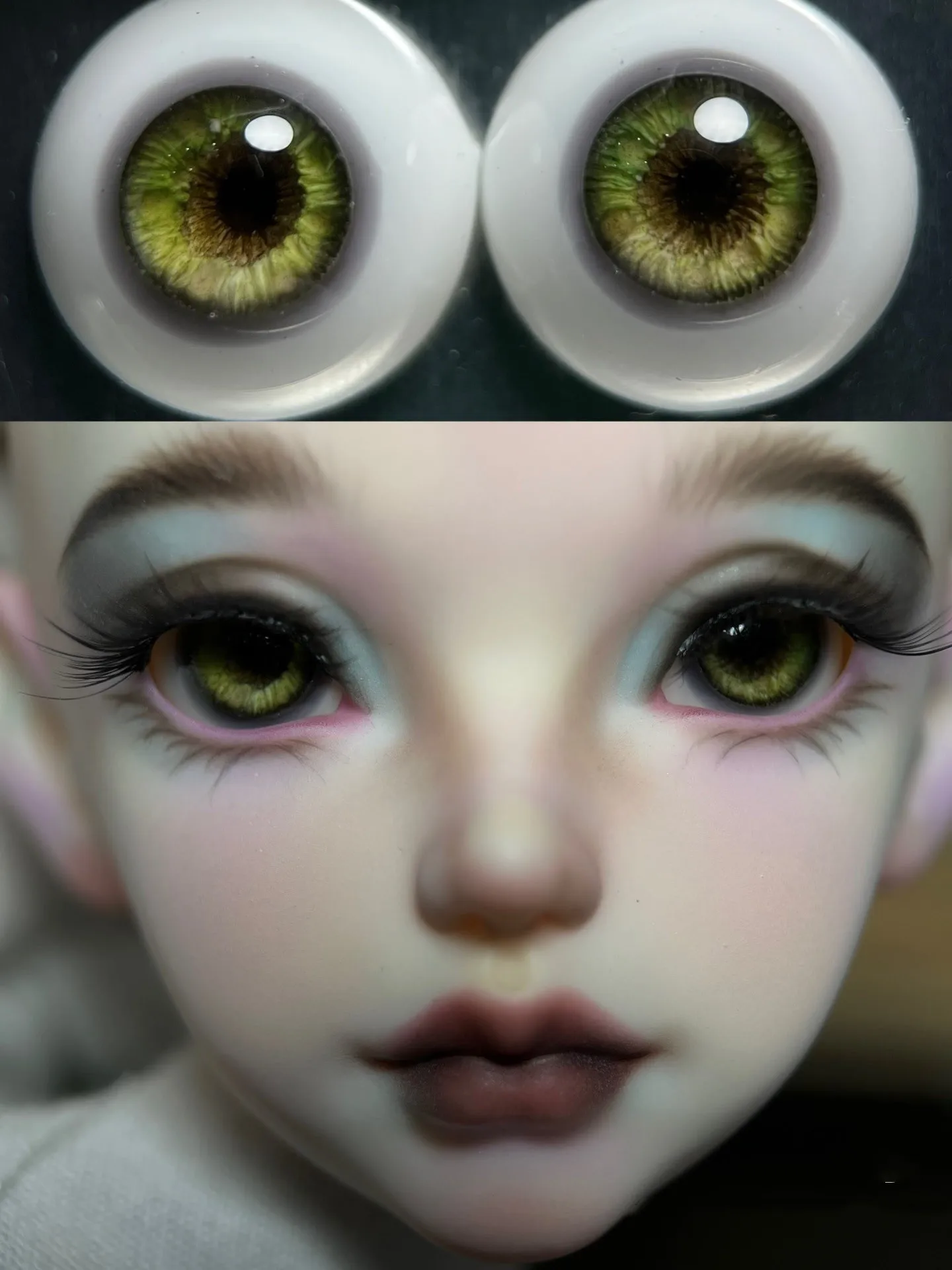 Colori Circle Resin Craft Eyes,Beauty 14mm BJD Doll Safety Eyeball 1 paio