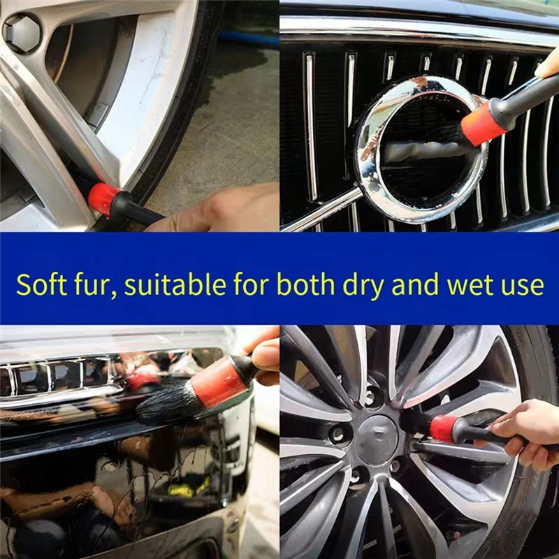 ABKW-Set di testine per pulizia Spazzole per pulizia moquette, vetro e ruote per auto Spazzole per trapano per tutti gli usi
