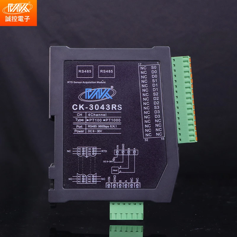 CK-3043RS 4-قناة وحدة اكتساب درجة الحرارة RTD إلى RS485 تتالي وحدة المقاومة الحرارية قناة العزلة الكاملة #2