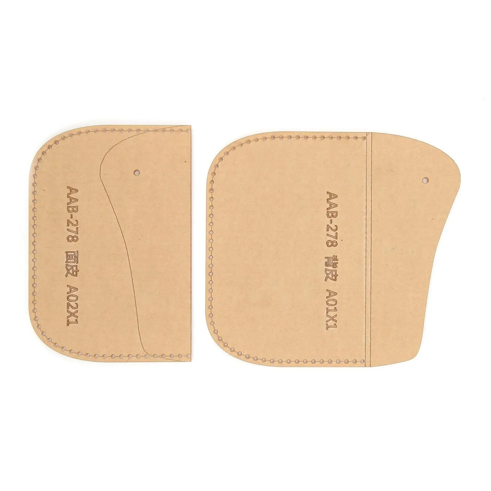 

Acrylic Keychain Template Handcrafted Acrylic Leather Pattern with Kraft Paper for DIY Projects