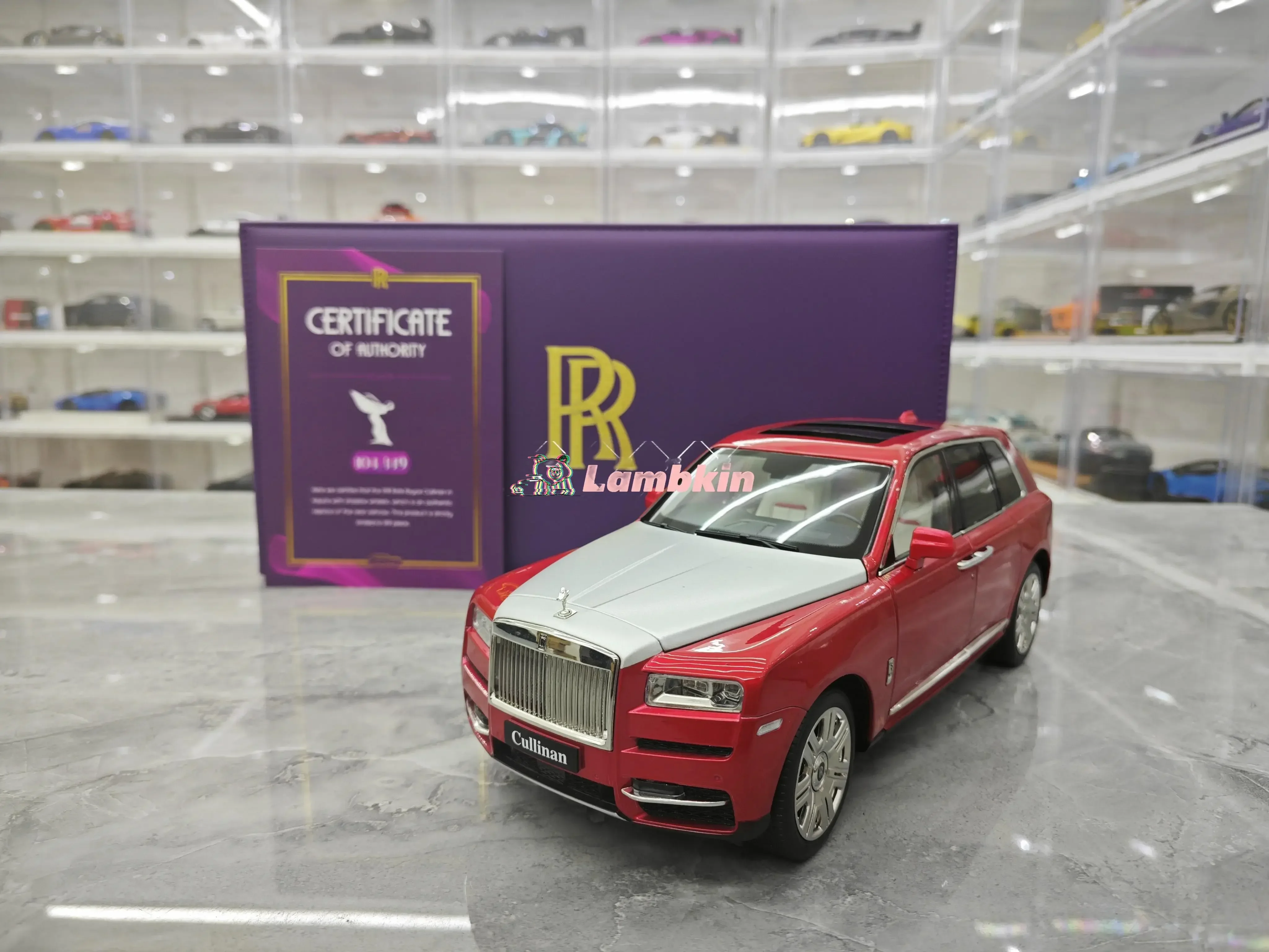 Model Decoration 1:18 Car Model For Rolls-Royce Cullinan BB Edition Limited Replica Alloy Collectible Gifts Sunflower Monopoly
