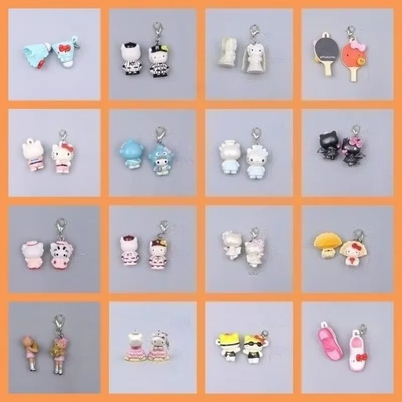 

Kawaii Hello Kitty Keychain Cute Cartoon Toy Keychain Zipper Desktop Accessories Travel Women Supplies Student Gift Wholesale