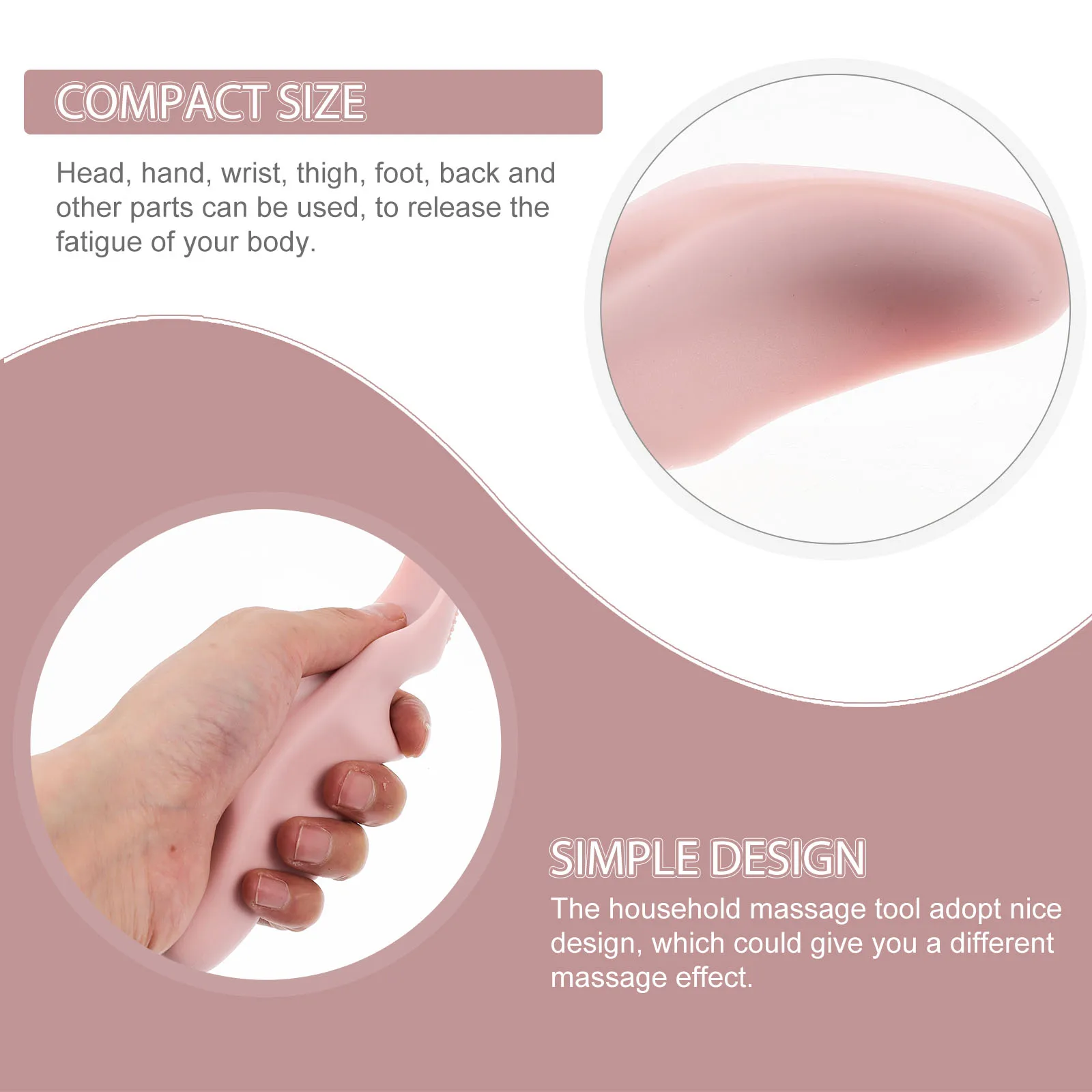 

Thumb Massager Reusable Ergonomic Acupoint Household Body Daily Use Professional Silicone Massage Tool Accessory