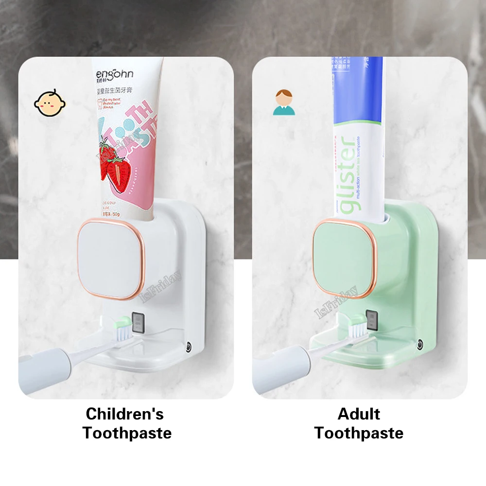 Smart Toothpaste Dispenser 3 Mode Automatic Sensor Electric Wall Mounted Tooth Paste Squeezer USB Removable Bathroom Accessories