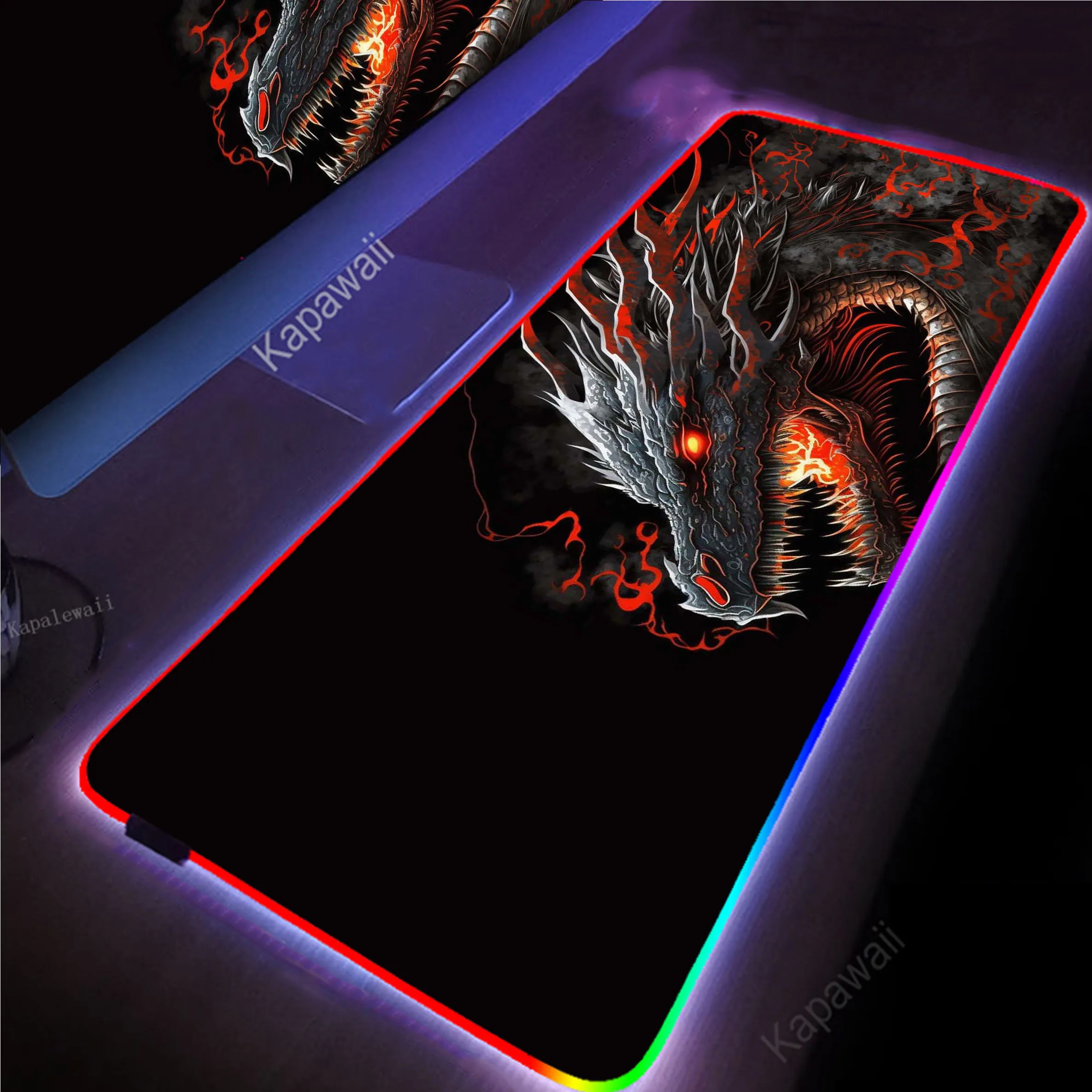 

Japanese Dragon Glowing USB RGB Gaming Mousepad Gamer Mousemat Mouse Mat Desk Pad XXL Mouse Pad Keyboard Mat Pc Tapis de Souris