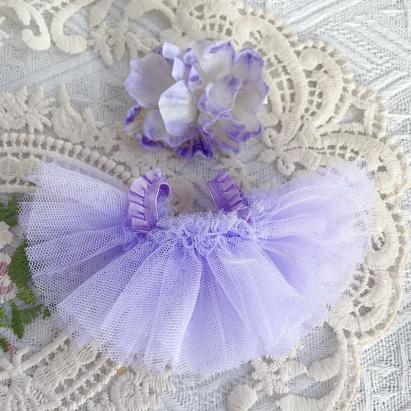 Roupas de boneca Labubu de 1 a 3 geração de 17 cm |   Saia de balé arco-íris e saia de renda |   Roupas para acessórios de pingentes de pelúcia Labubu