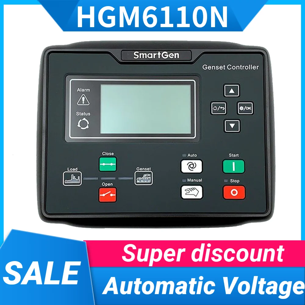 SmartGen 6110N HGM6110N Generator Control Module 6110N  Auto Start Stop Controller Panel Genset Accessories Parts