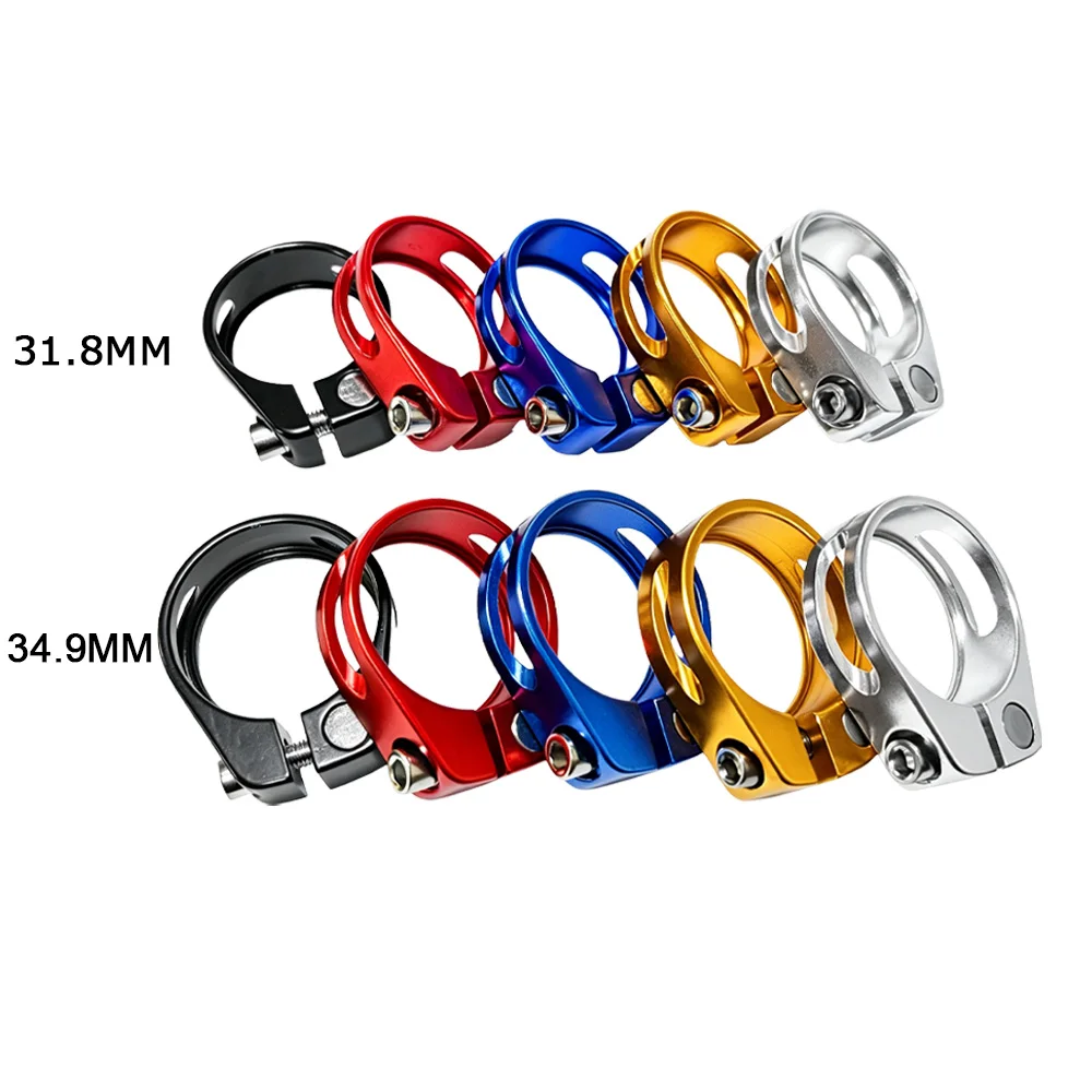 Verstellbare Fahrrad-Sattelstützenklemme mit Kragen aus Aluminiumlegierung für 31,8 mm/34,9 mm – Detail 5