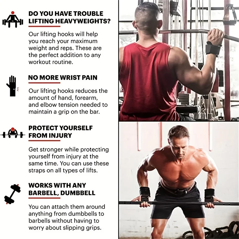 2 ชิ้นฟิตเนสสควอต, ยกน้ำหนัก, - Wrist Wraps Weightlifting Support บทวิจารณ์และราคา