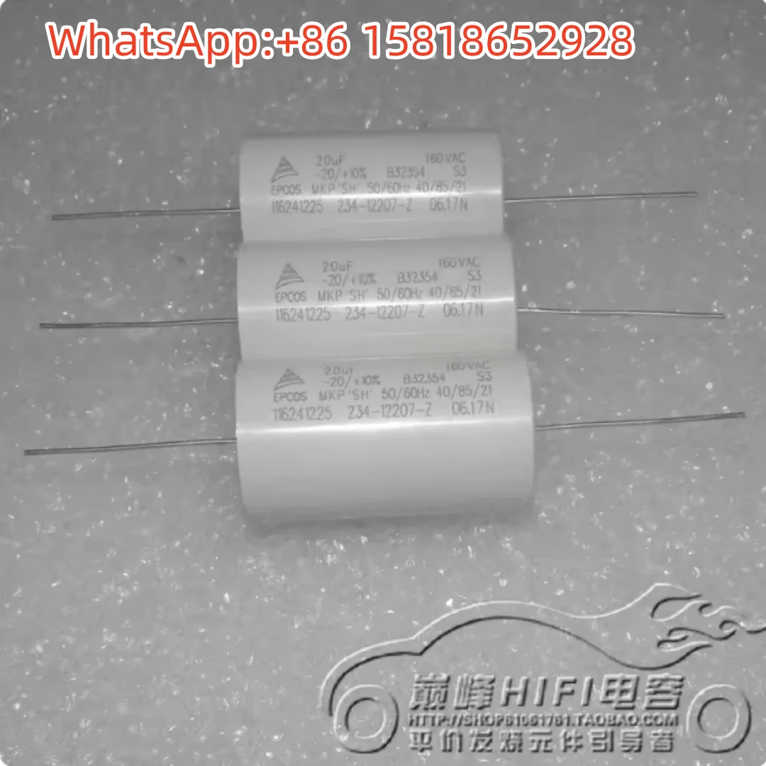 

2 шт. EPCOS Siemens 250V 20UF 160VAC MKP конденсатор для разделения частоты, без полярности, B32354S1206A
