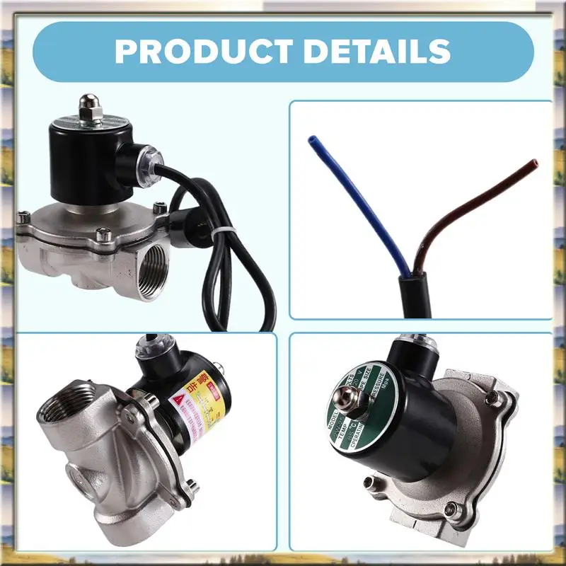 

AA46 HOT-220V 304 Нержавеющая сталь DN25 Электромагнитный регулирующий клапан Водопровод Трубопровод Нормально закрытый 1-дюймовый водяной клапан